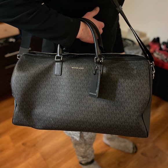 NWT Michael KORS AUTHENTIC Hudson weekender DUFFLE BAG rare Limited Edition 2in1 - Picture 5 of 7